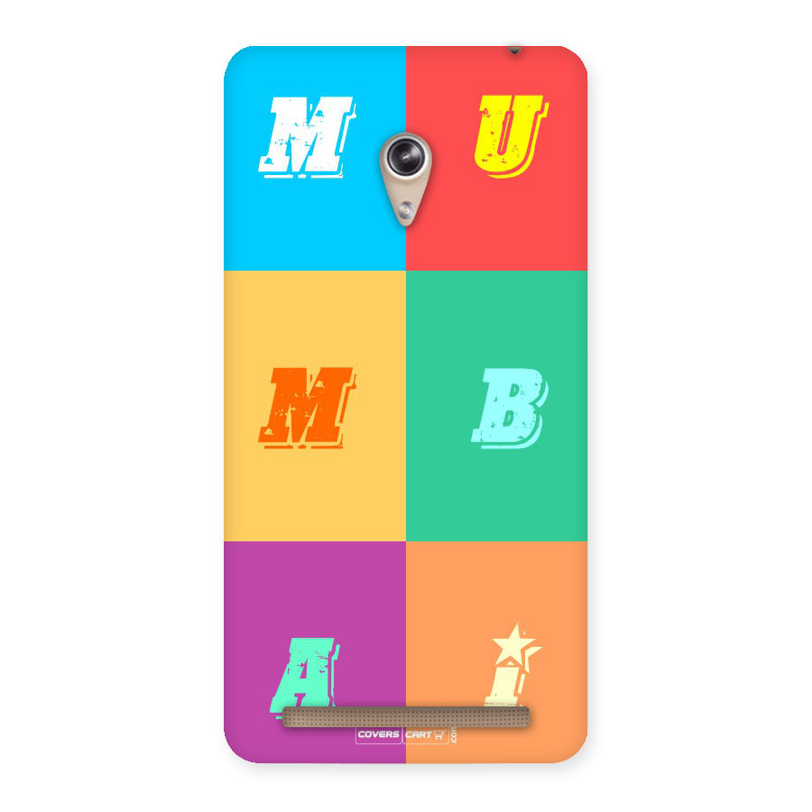 Mumbai Alphabets Back Case for Zenfone 6