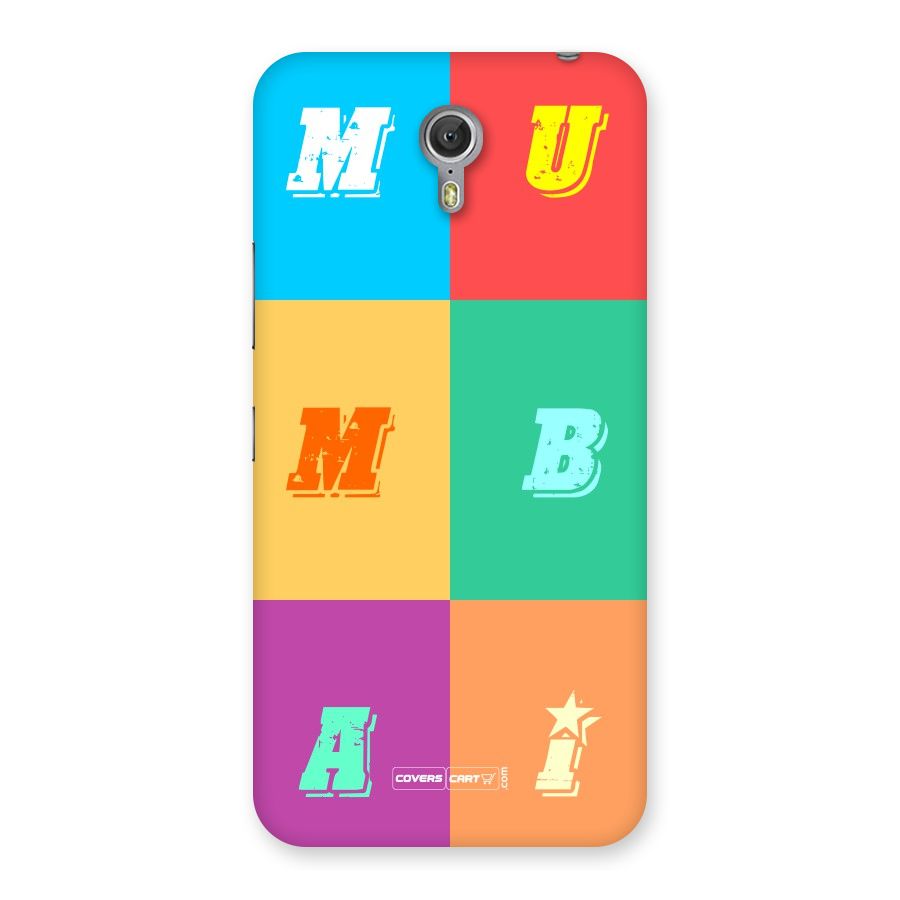 Mumbai Alphabets Back Case for Zuk Z1