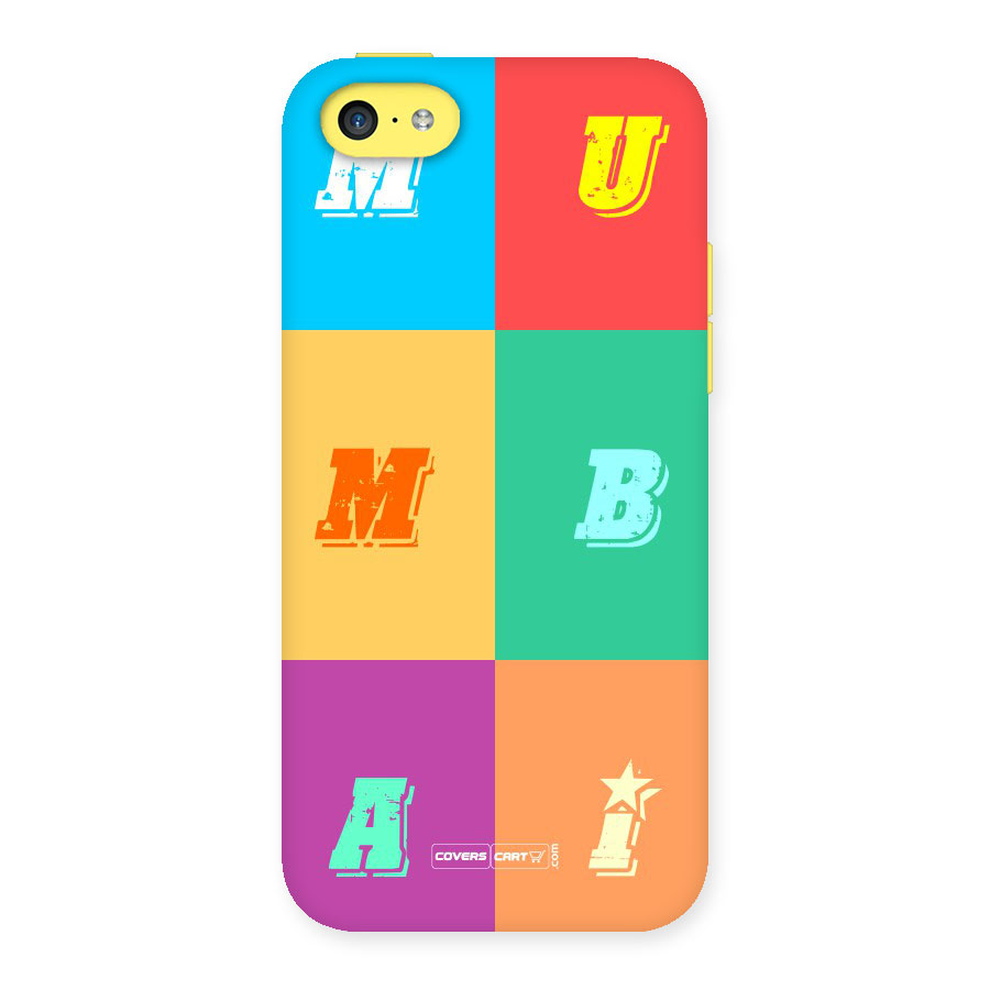 Mumbai Alphabets Back Case for iPhone 5C