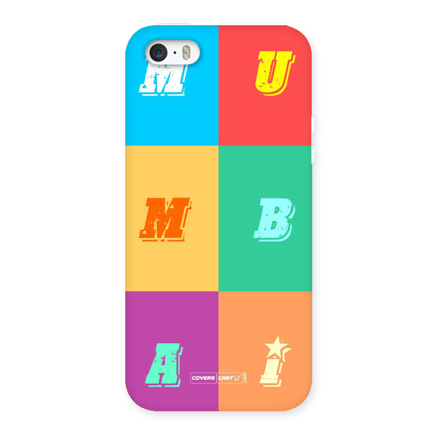 Mumbai Alphabets Back Case for iPhone 5 5S