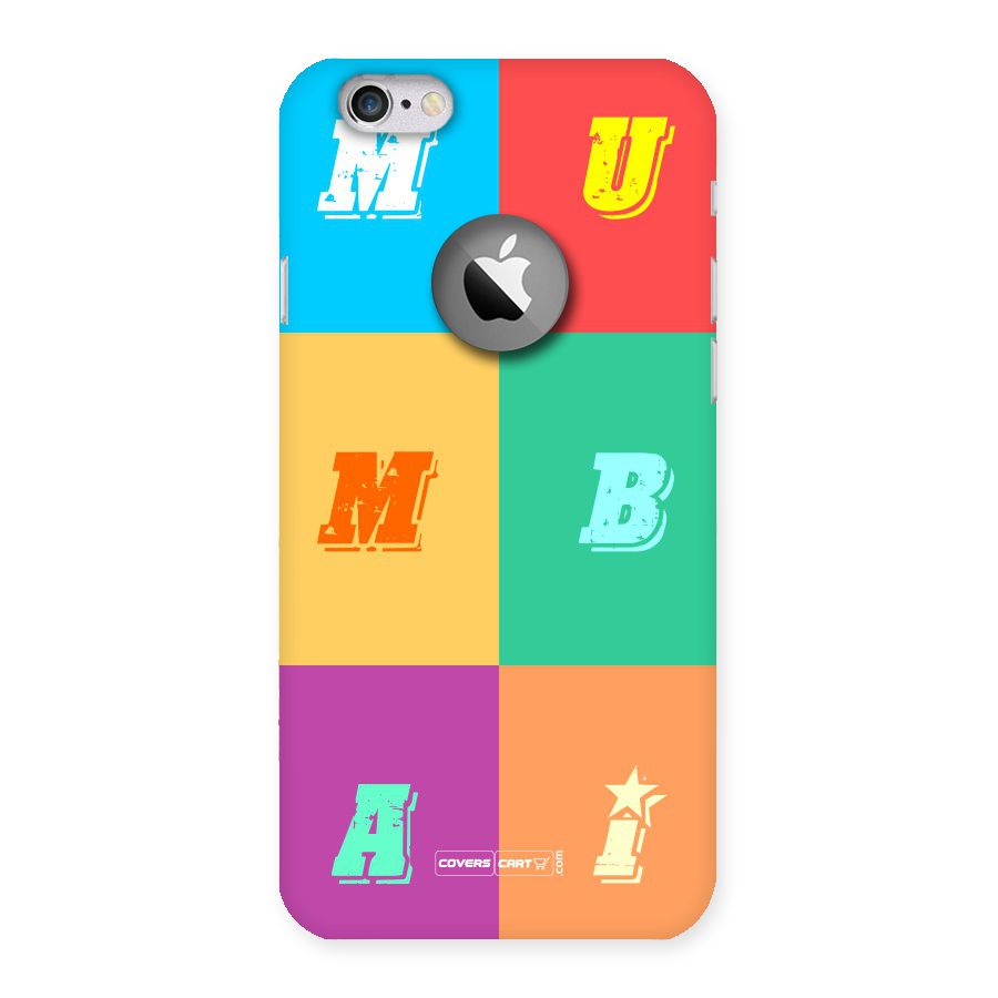 Mumbai Alphabets Back Case for iPhone 6 Logo Cut