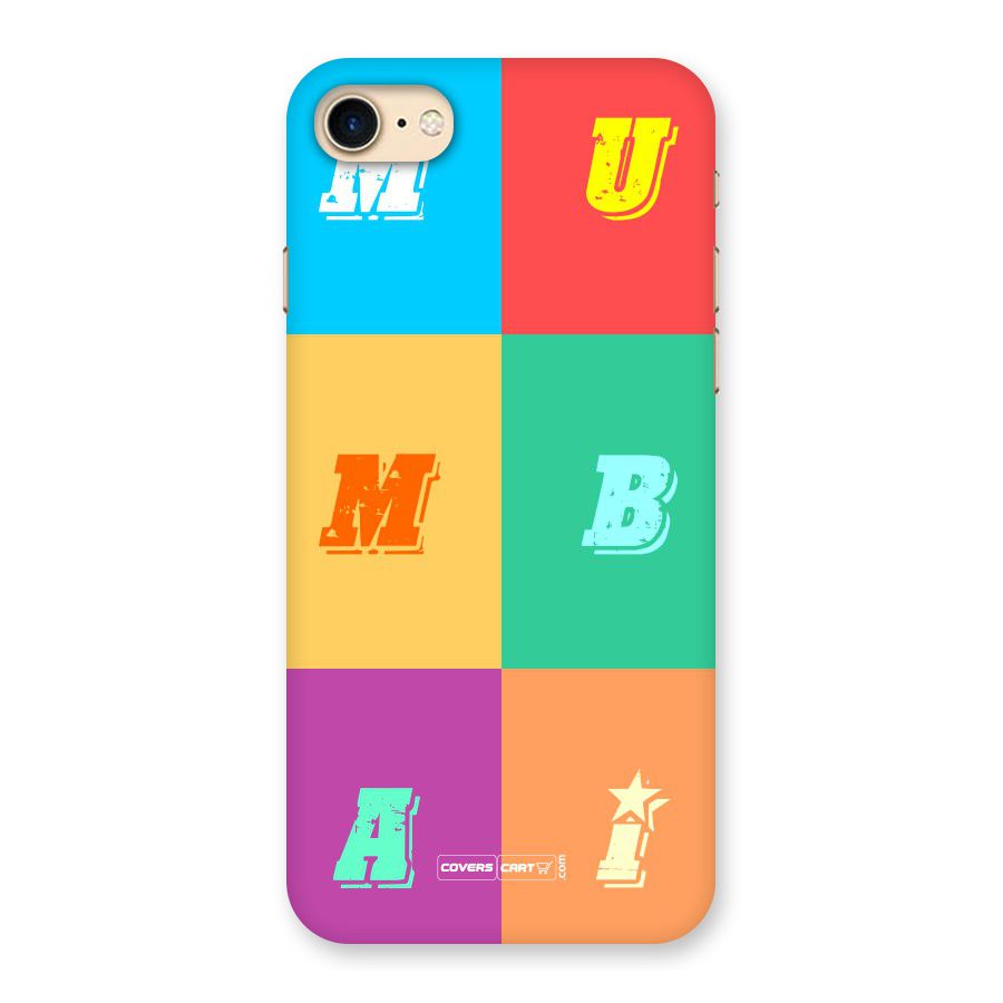 Mumbai Alphabets Back Case for iPhone 7