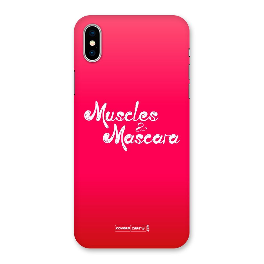 Muscles and Mascara Back Case for iPhone X