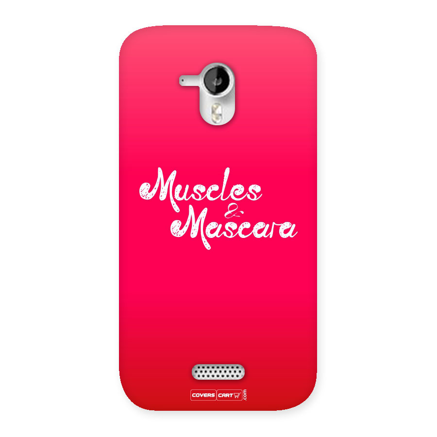 Muscles and Mascara Back Case for Micromax Canvas HD A116