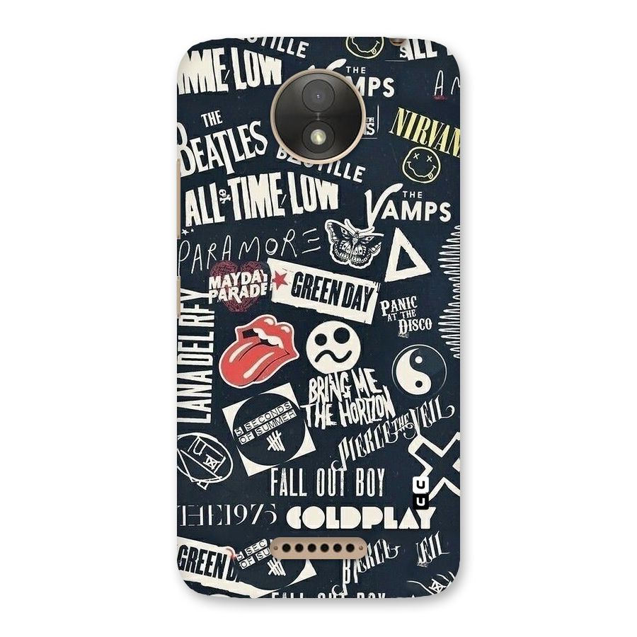 Music My Paradise Back Case for Moto C Plus