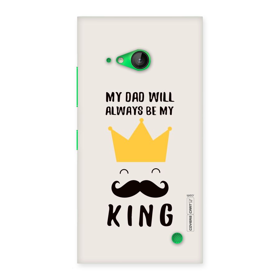 My King Dad Back Case for Lumia 730