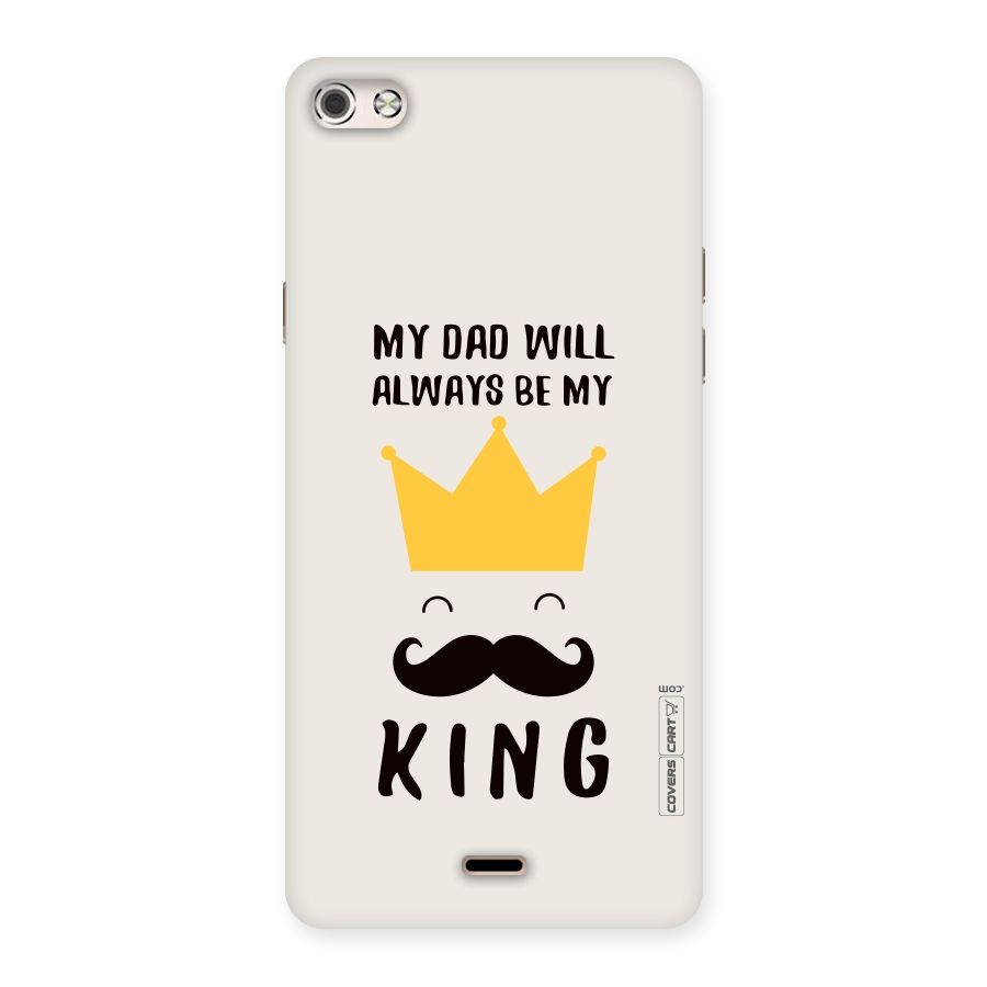 My King Dad Back Case for Micromax Canvas Silver 5