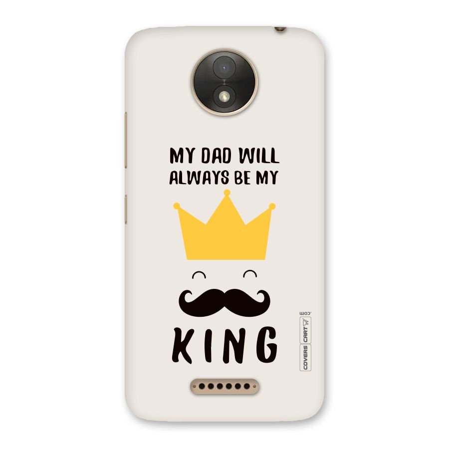 My King Dad Back Case for Moto C Plus