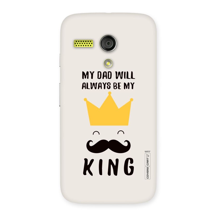 My King Dad Back Case for Moto G
