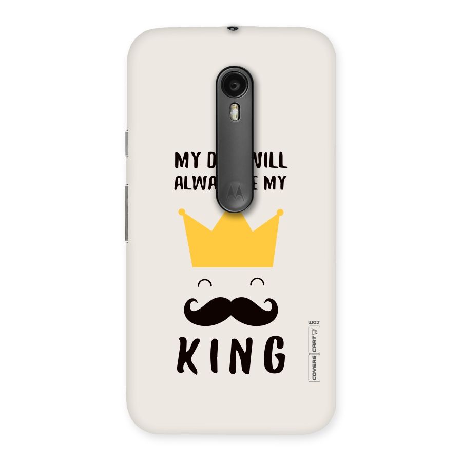 My King Dad Back Case for Moto G3