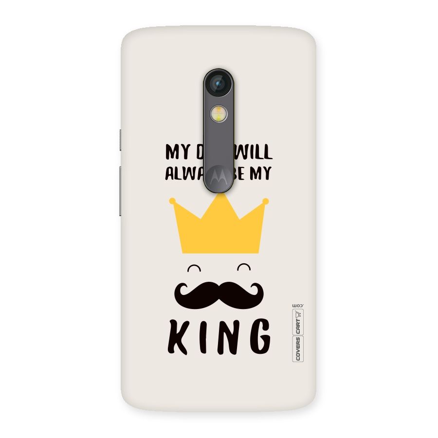 My King Dad Back Case for Moto X Play