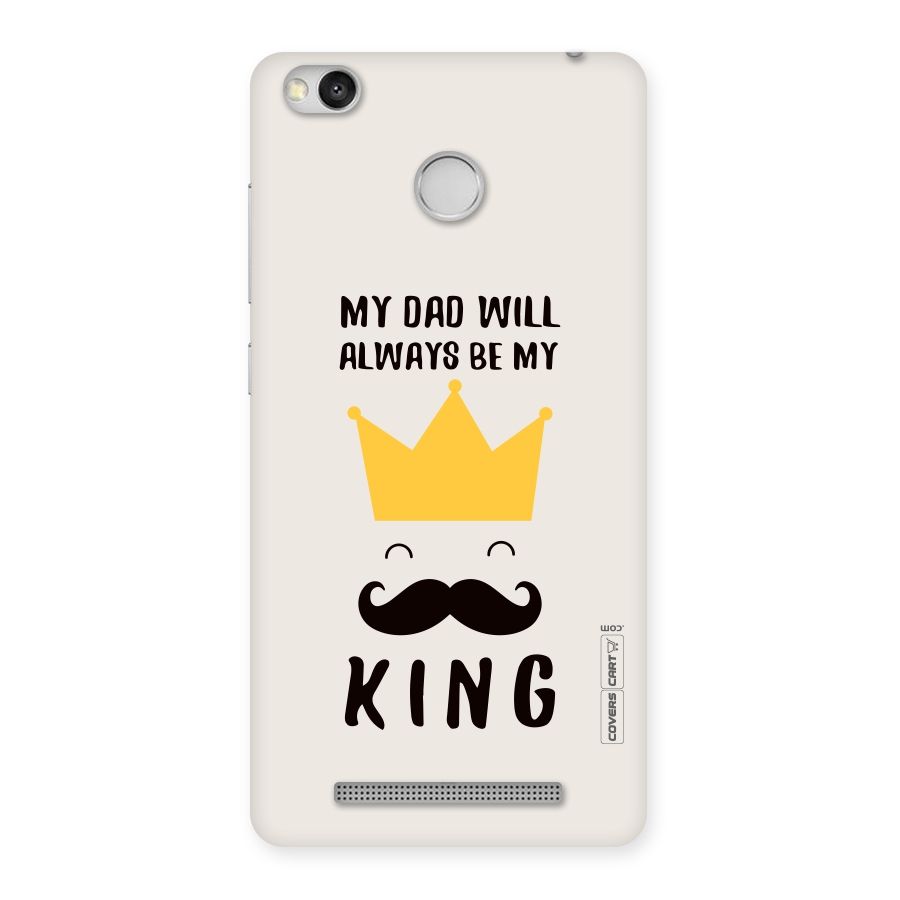My King Dad Back Case for Redmi 3S Prime