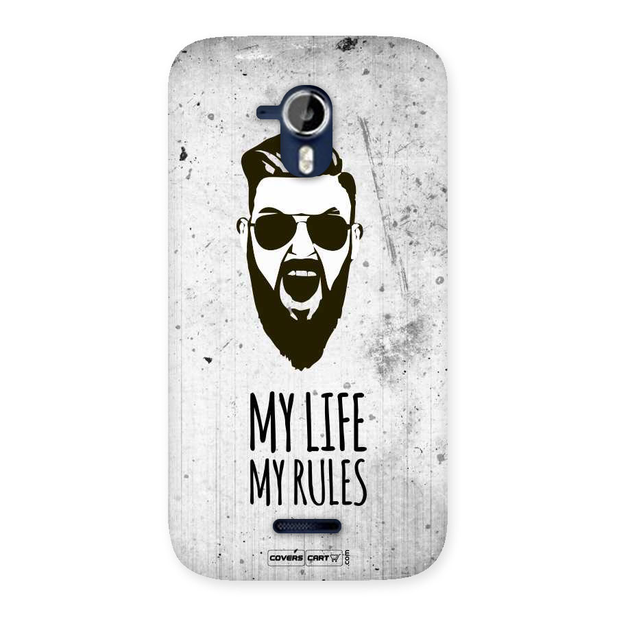 My Life My Rules Back Case for Micromax Canvas Magnus A117