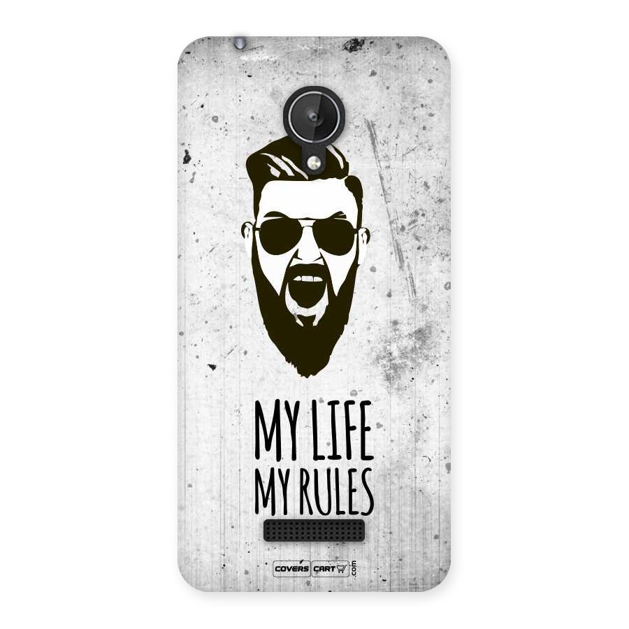 My Life My Rules Back Case for Micromax Canvas Spark Q380