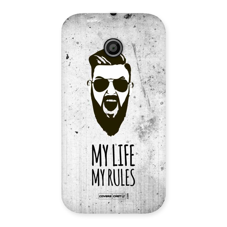 My Life My Rules Back Case for Moto E