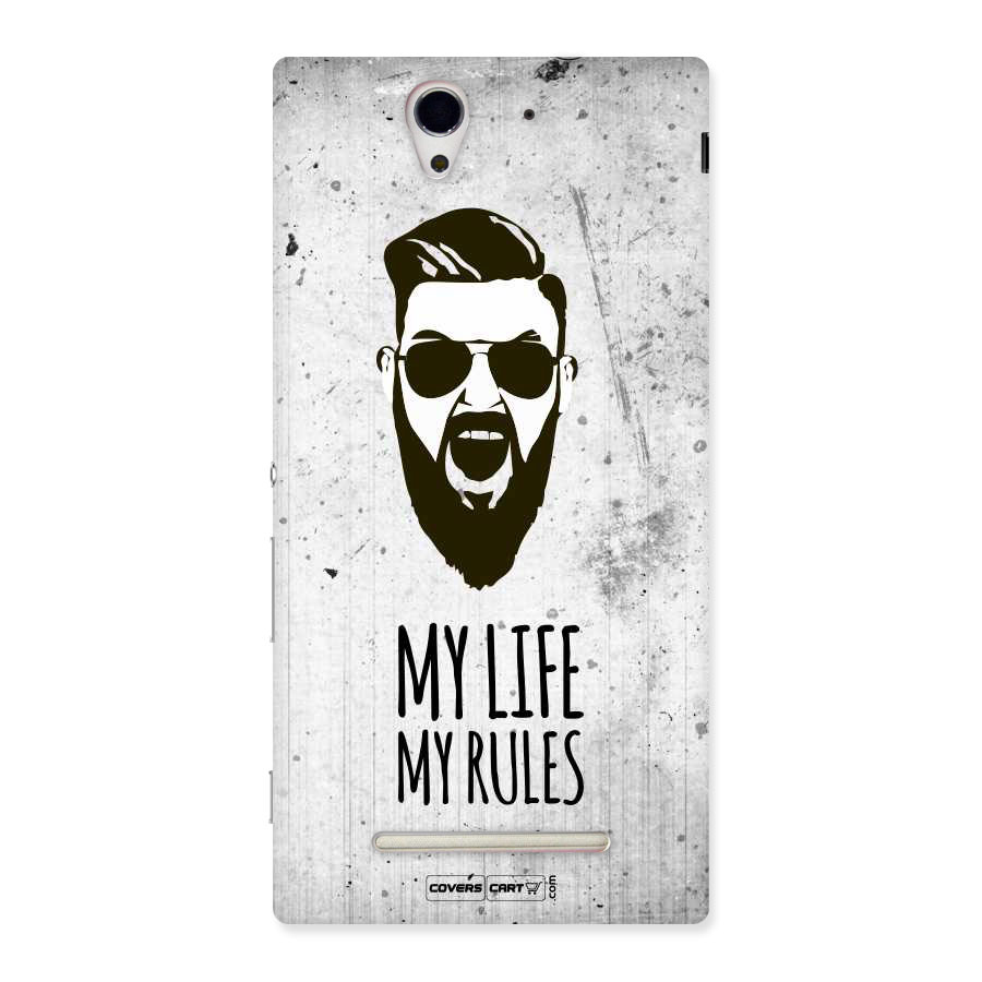 My Life My Rules Back Case for Sony Xperia C3