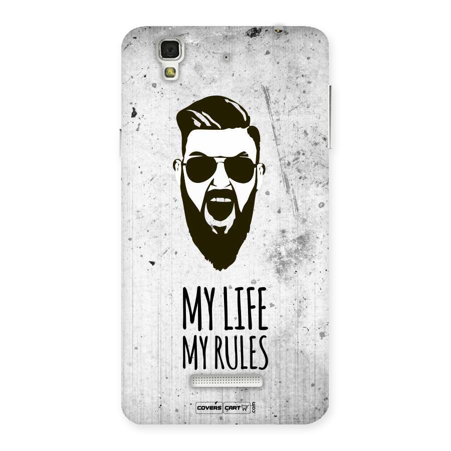 My Life My Rules Back Case for Yu Yureka