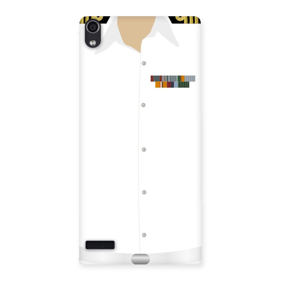 Navy Uniform Back Case for Ascend P6