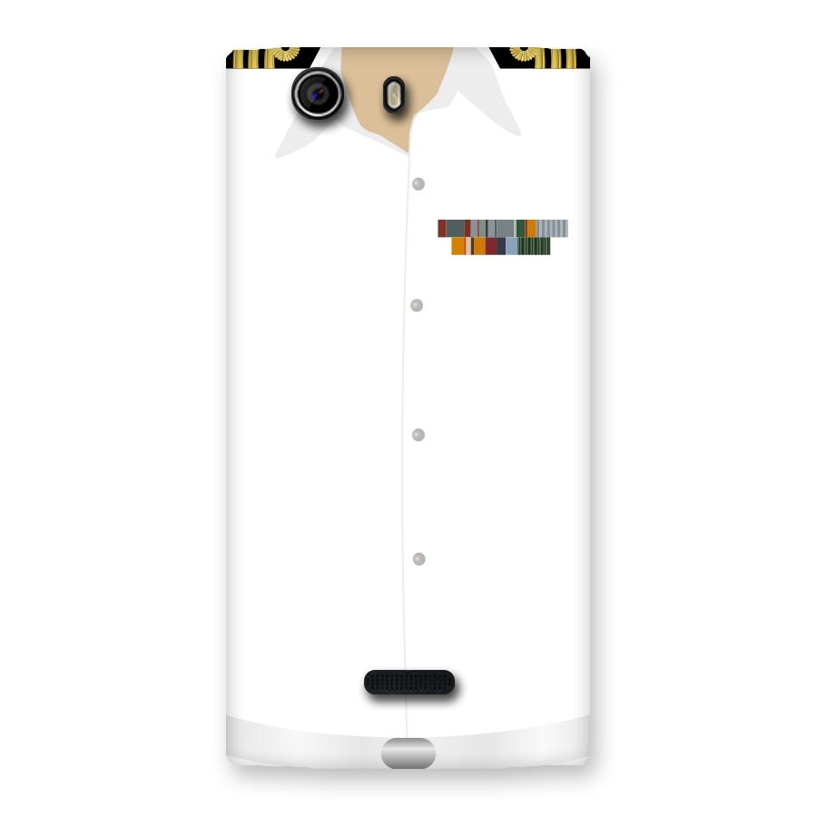 Navy Uniform Back Case for Canvas Nitro 2 E311