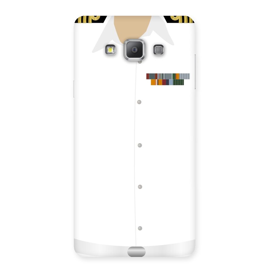 Navy Uniform Back Case for Galaxy A7