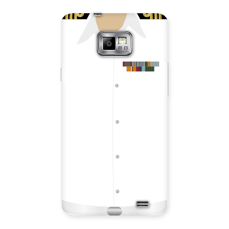 Navy Uniform Back Case for Galaxy S2