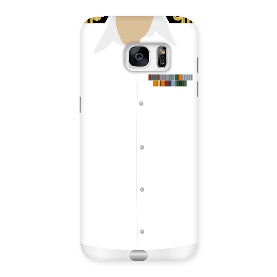 Navy Uniform Back Case for Galaxy S7 Edge