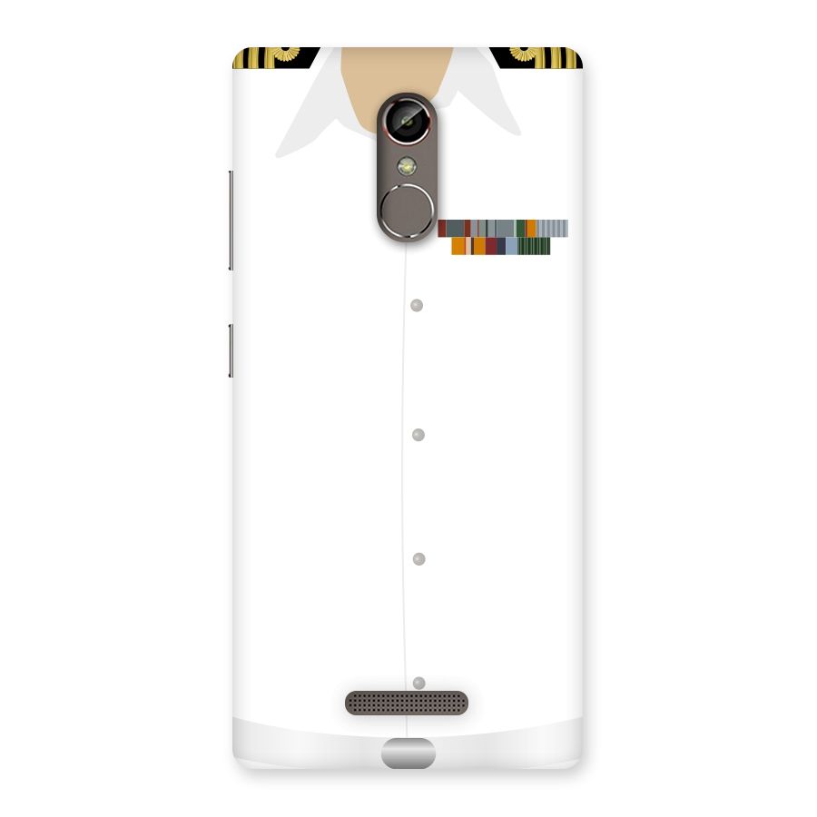 Navy Uniform Back Case for Gionee S6s