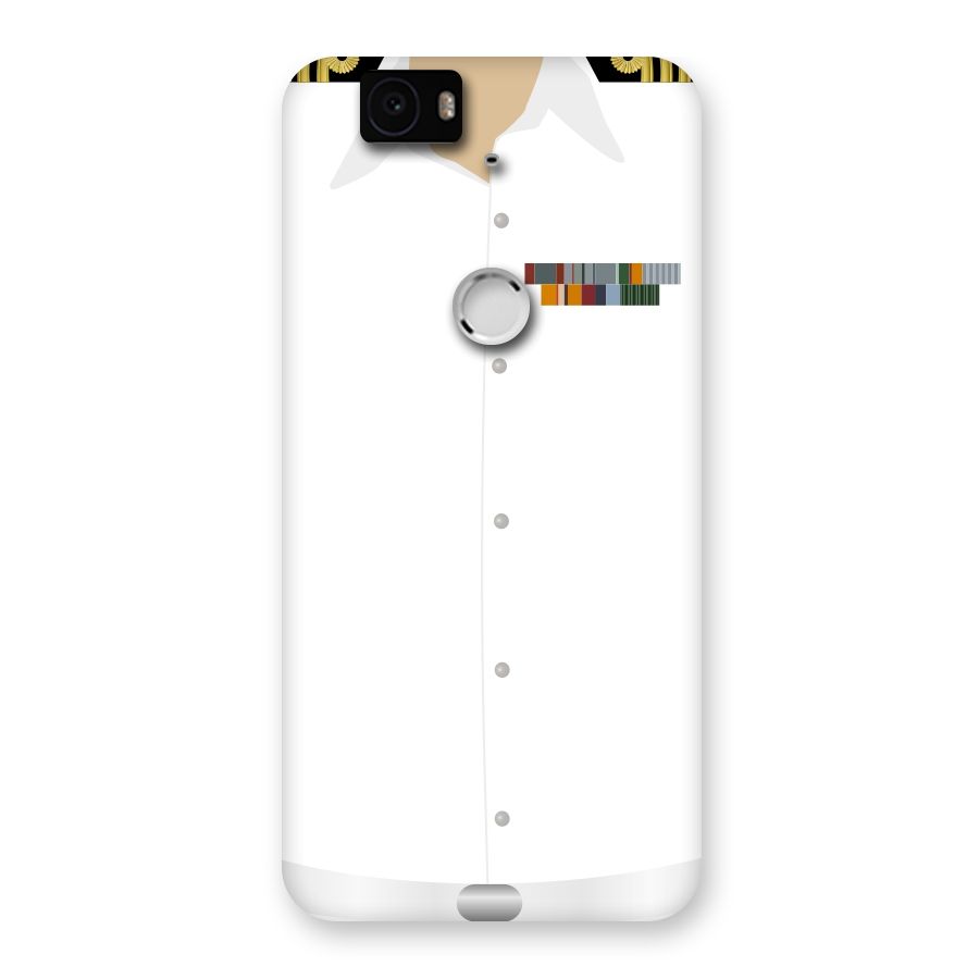 Navy Uniform Back Case for Google Nexus-6P