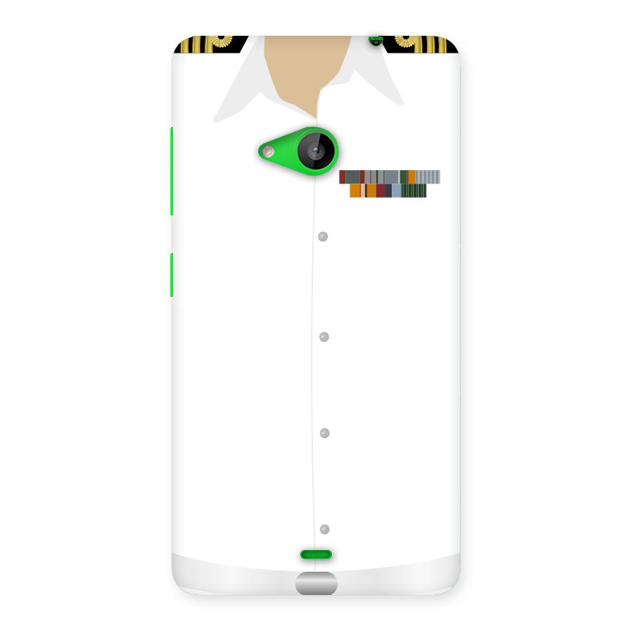 Navy Uniform Back Case for Lumia 535