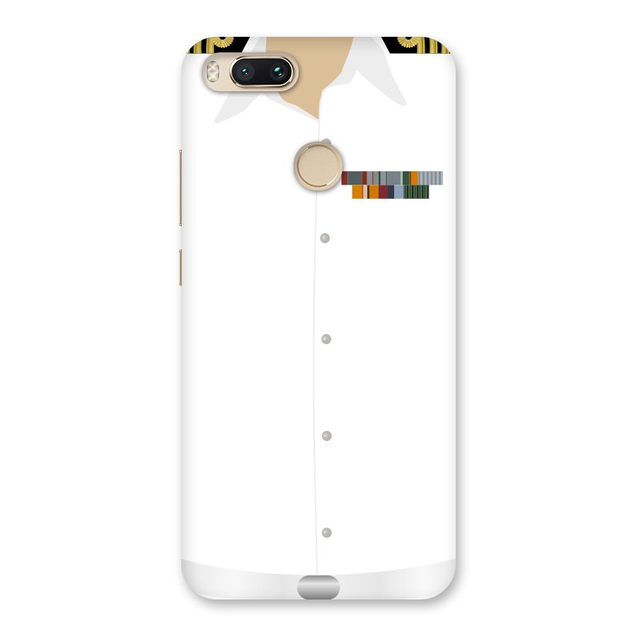 Navy Uniform Back Case for Mi A1