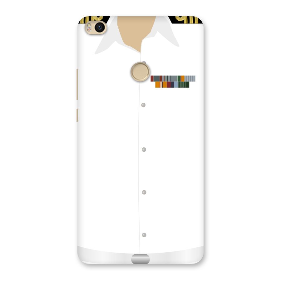 Navy Uniform Back Case for Mi Max 2