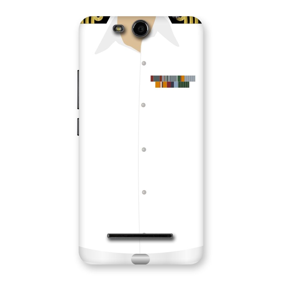 Navy Uniform Back Case for Micromax Canvas Juice 3 Q392