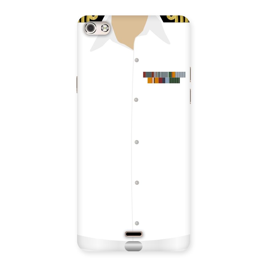 Navy Uniform Back Case for Micromax Canvas Silver 5
