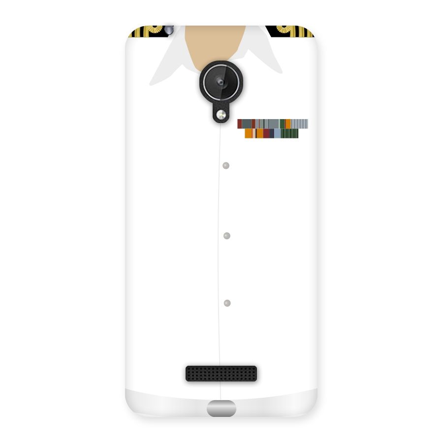 Navy Uniform Back Case for Micromax Canvas Spark Q380