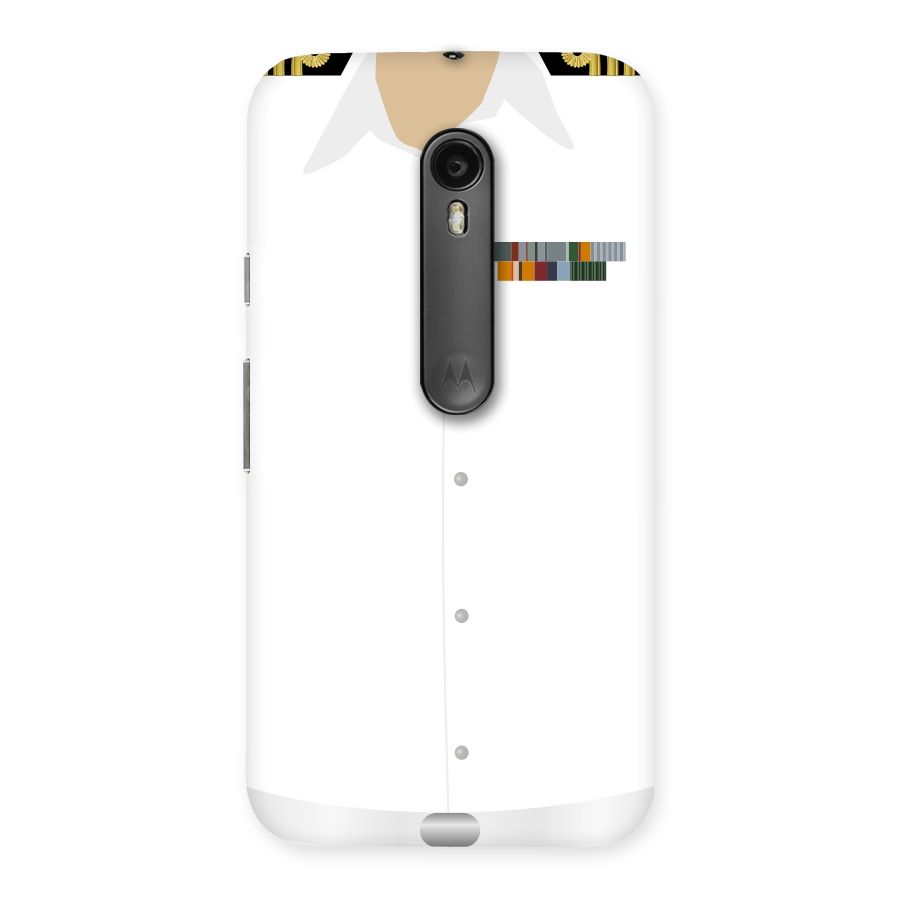 Navy Uniform Back Case for Moto G3