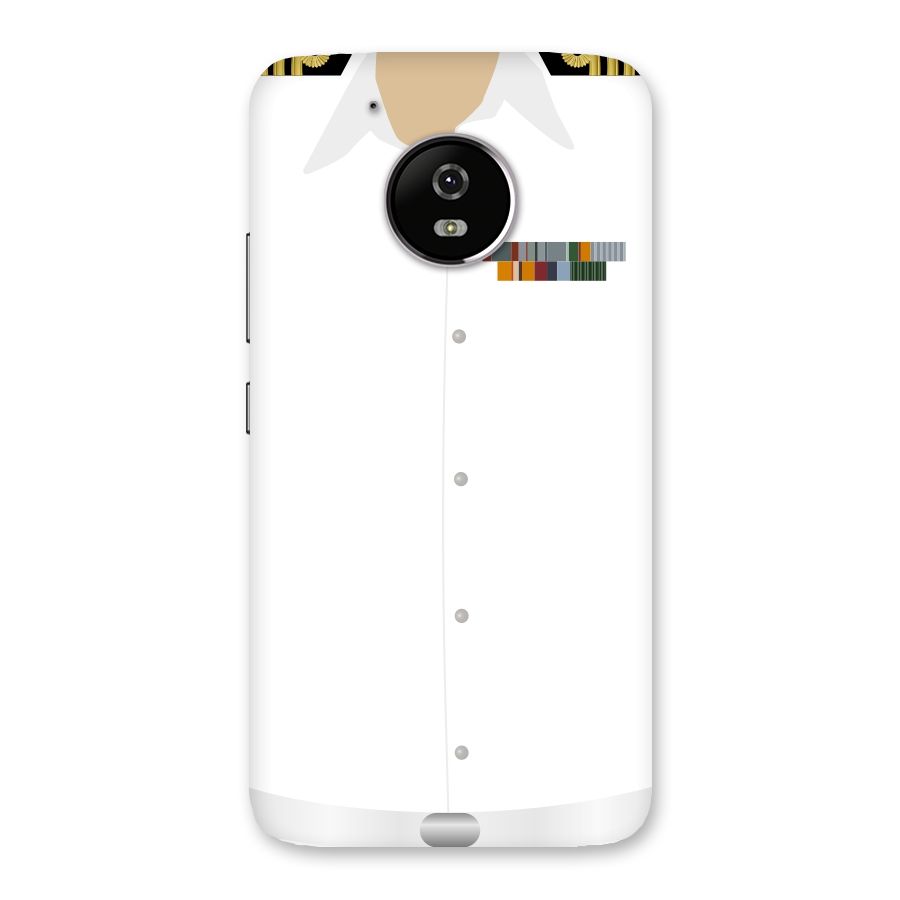 Navy Uniform Back Case for Moto G5