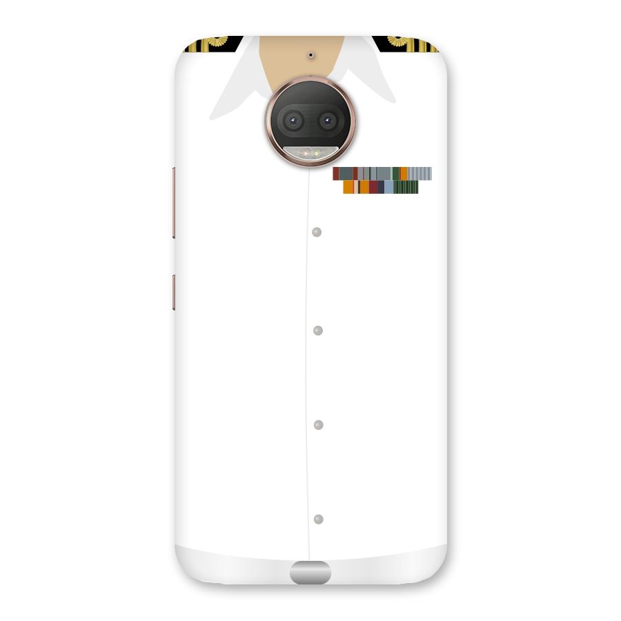 Navy Uniform Back Case for Moto G5s Plus