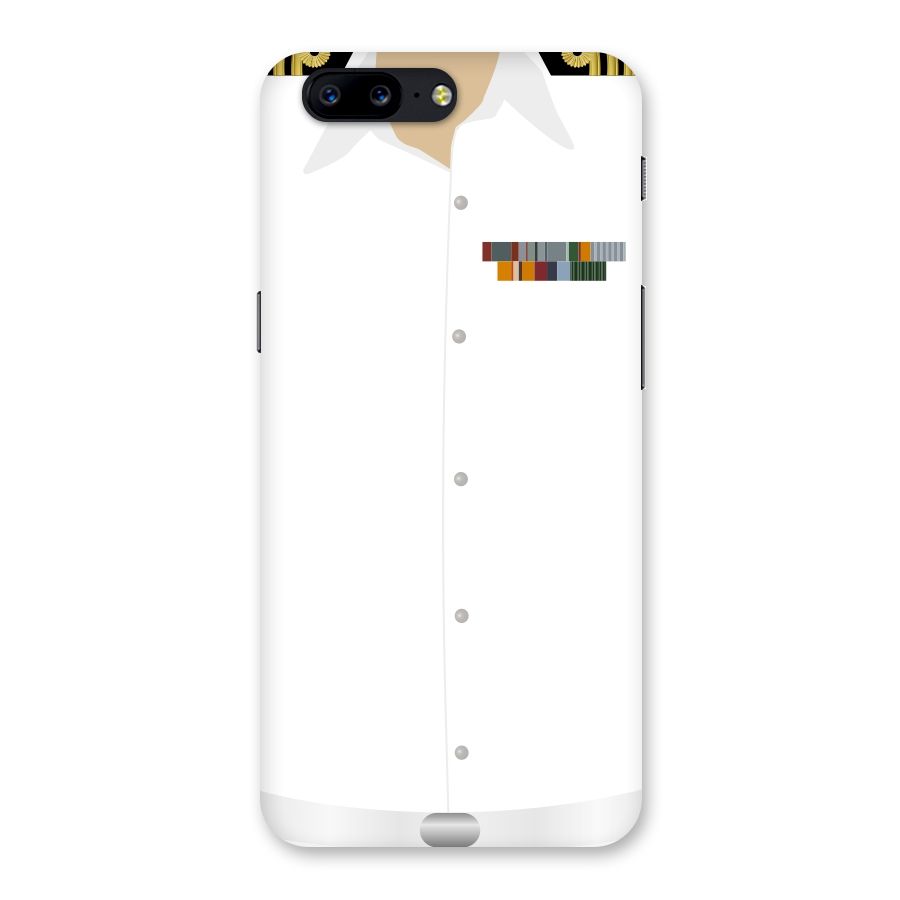 Navy Uniform Back Case for OnePlus 5