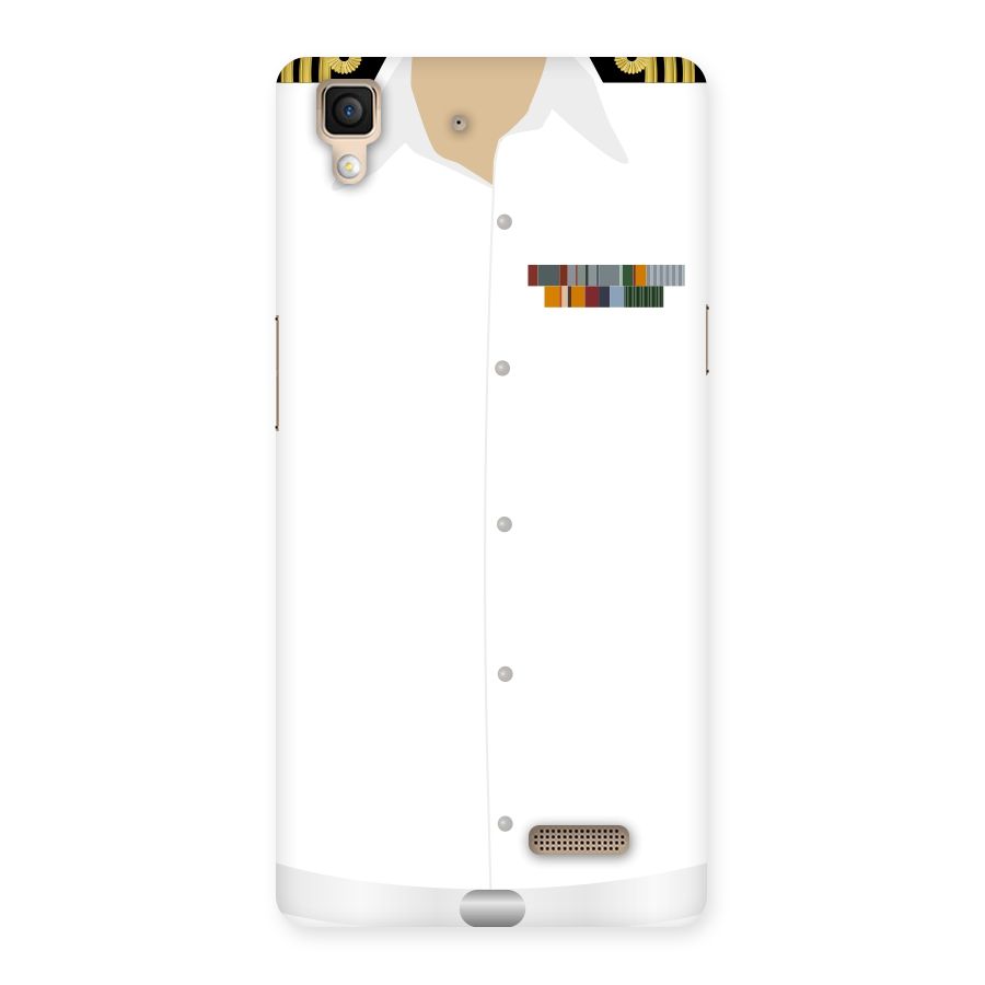 Navy Uniform Back Case for Oppo R7