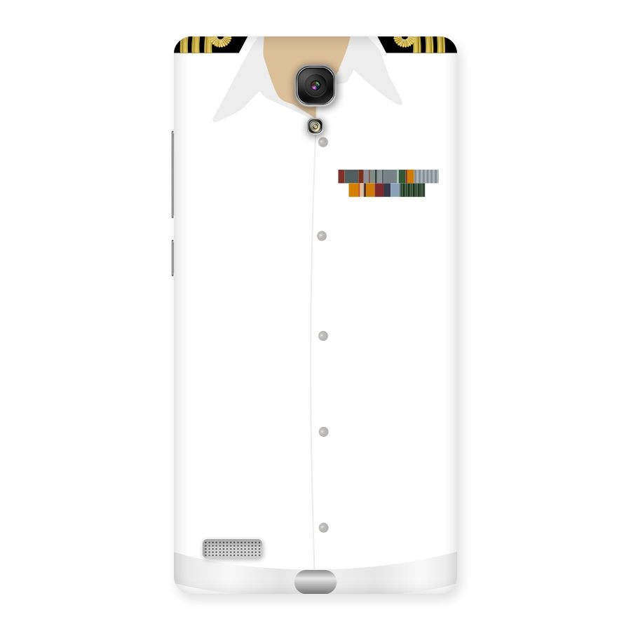 Navy Uniform Back Case for Redmi Note
