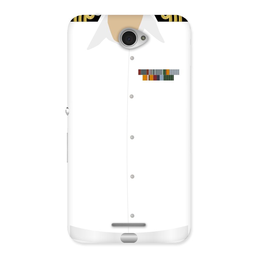 Navy Uniform Back Case for Sony Xperia E4