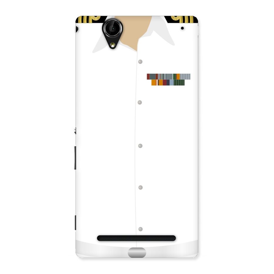 Navy Uniform Back Case for Sony Xperia T2
