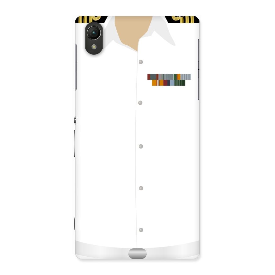 Navy Uniform Back Case for Sony Xperia Z1