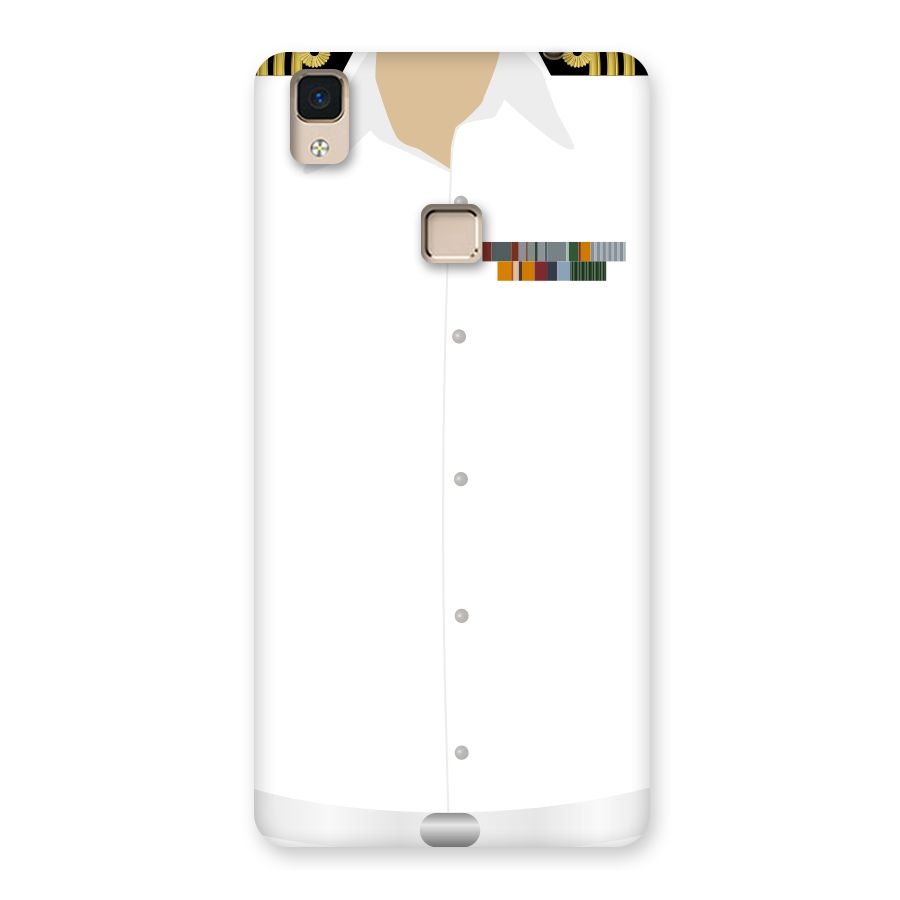 Navy Uniform Back Case for V3 Max