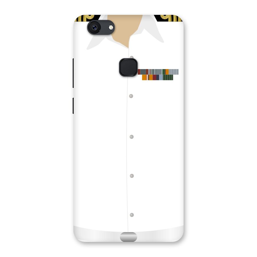 Navy Uniform Back Case for Vivo V7 Plus