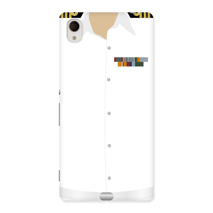 Navy Uniform Back Case for Xperia M4 Aqua