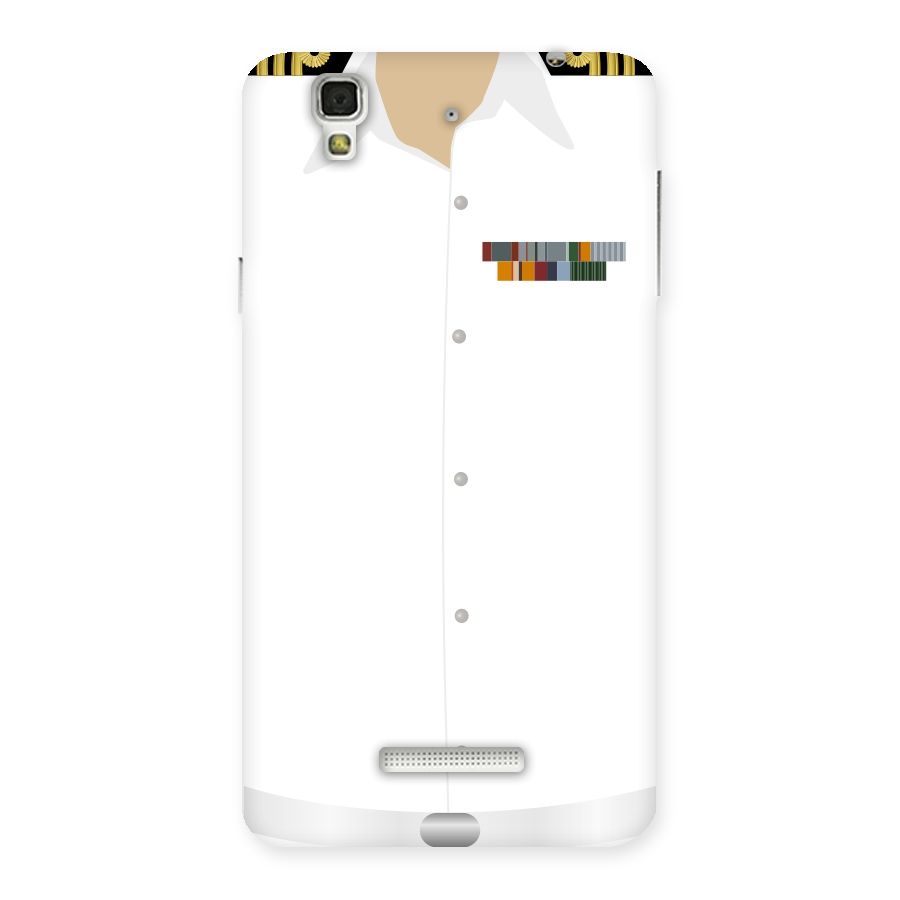 Navy Uniform Back Case for Yu Yureka