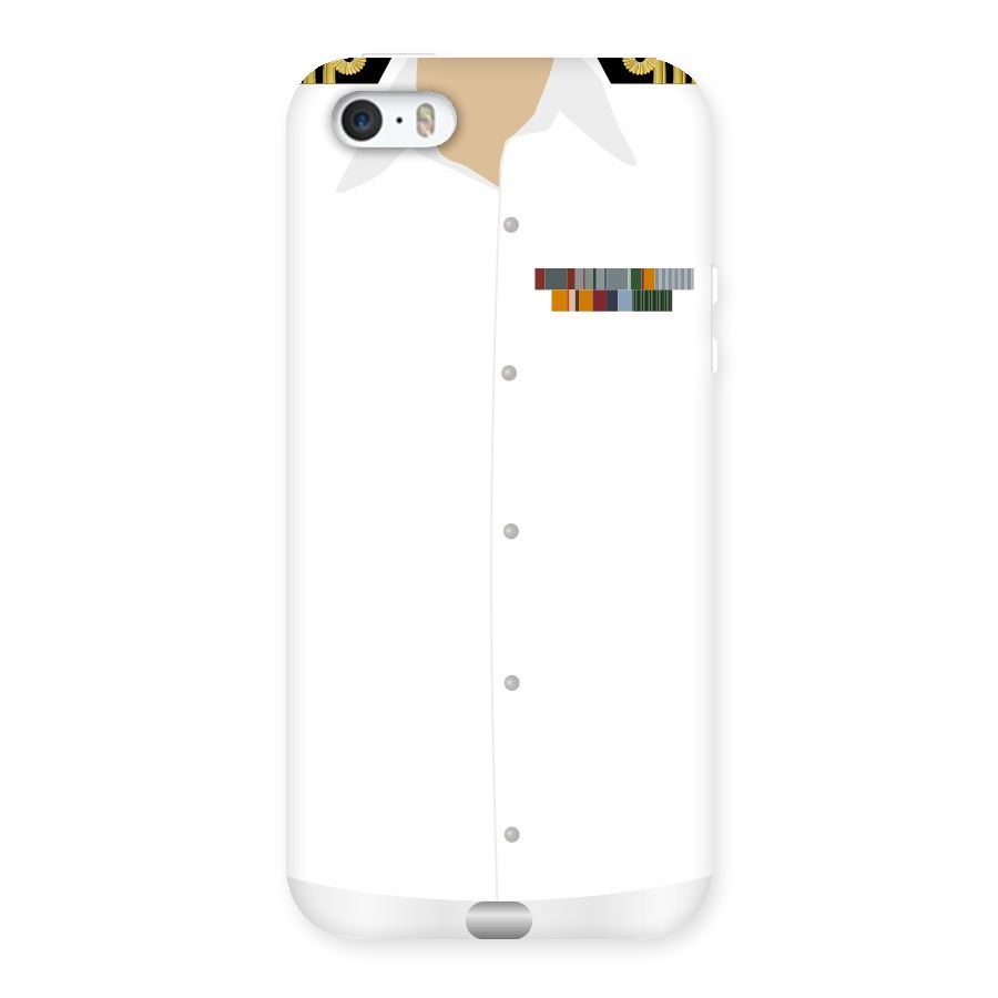 Navy Uniform Back Case for iPhone 5 5S