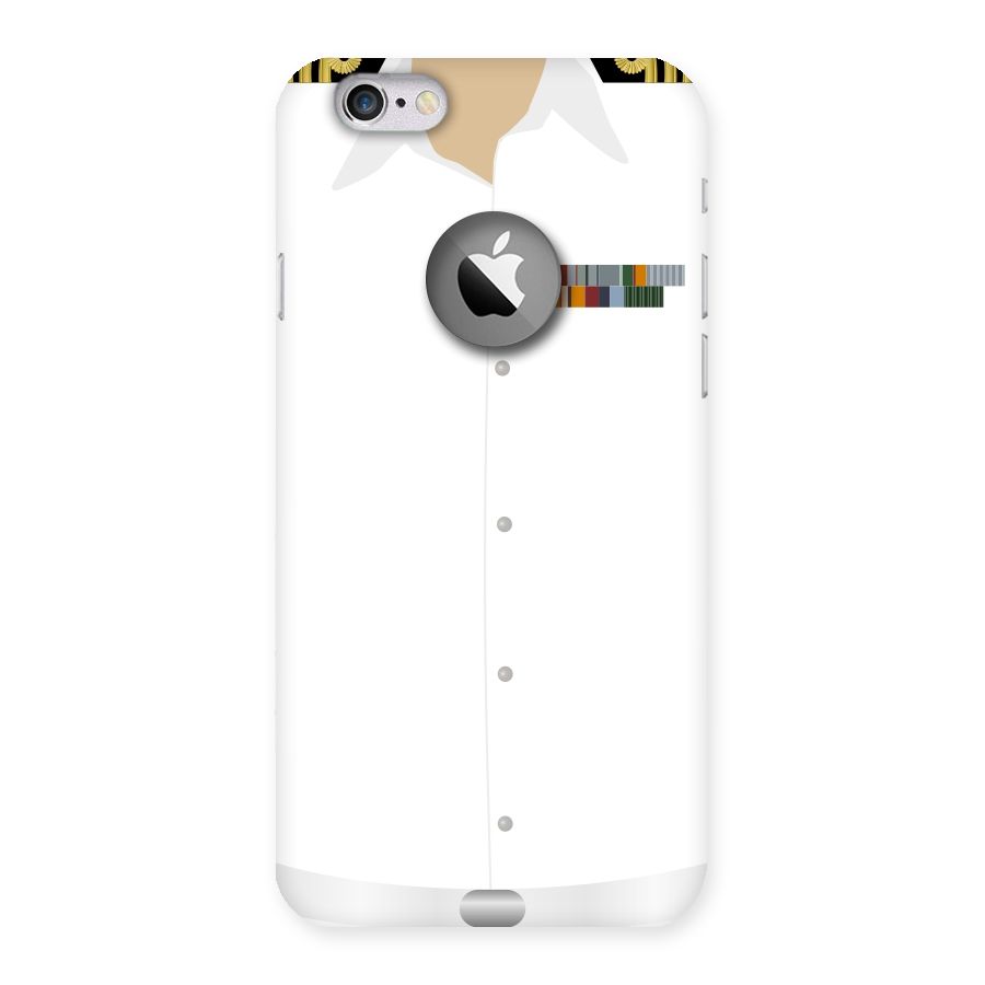 Navy Uniform Back Case for iPhone 6 Logo Cut