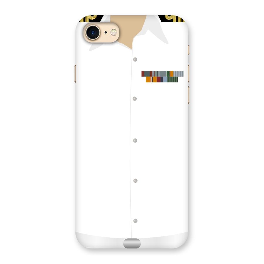 Navy Uniform Back Case for iPhone 7